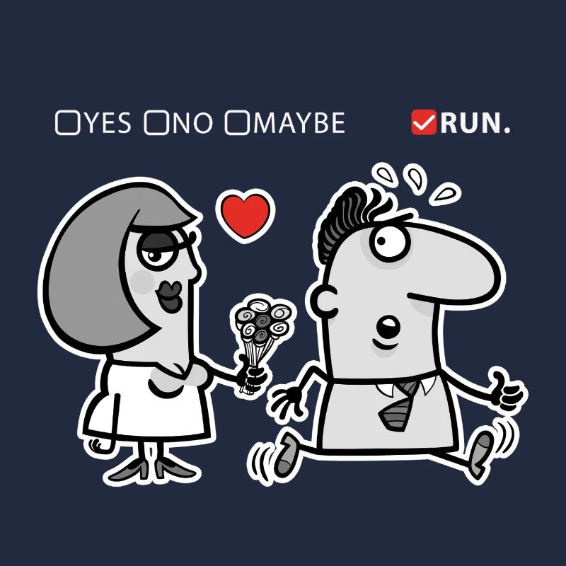 Liebe oder Flucht – Unkonventioneller Humor (Dark Version)