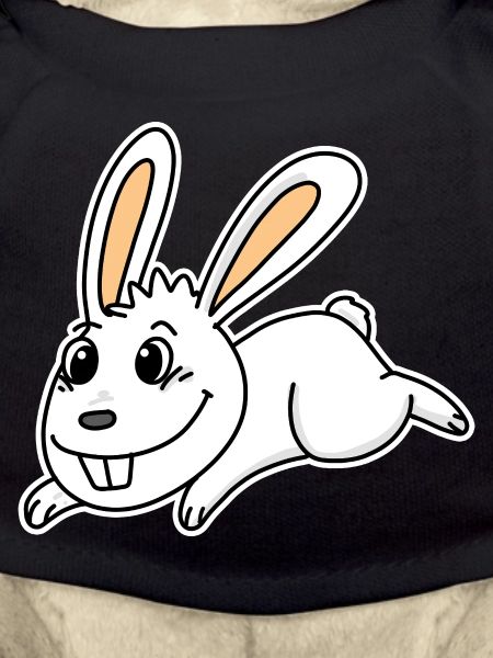 Mignon lapin illustration lapin blanc