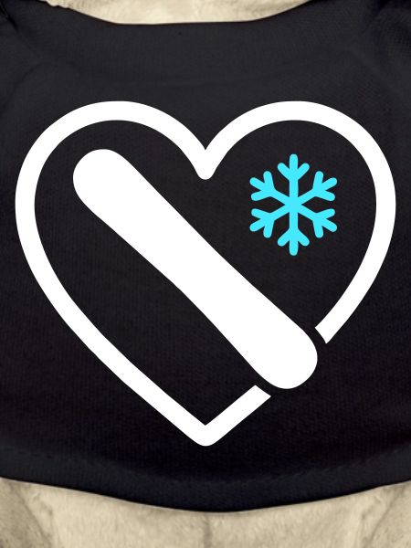 Snowboard Heart Mountain Winter Gift
