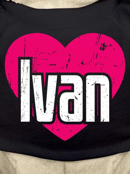 J’aime Ivan Coeur Rose J’aime Ivan