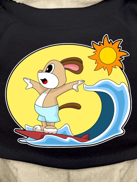 Dog Surfing Surfboard Summer