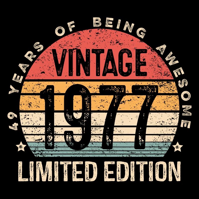 Édition limitée vintage 1977 49e anniversaire