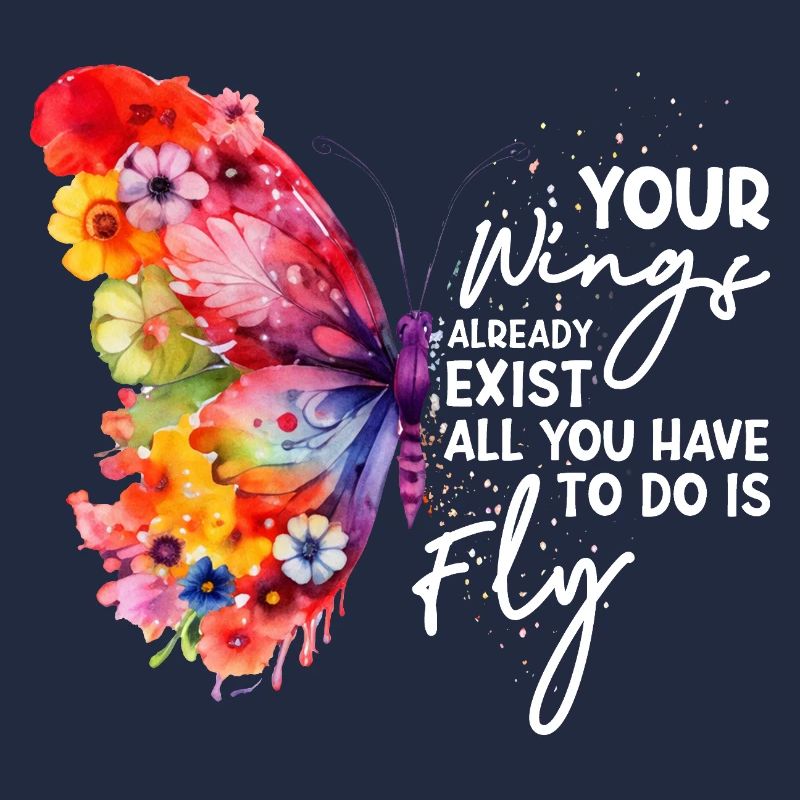 Graphique inspirant de fan papillon