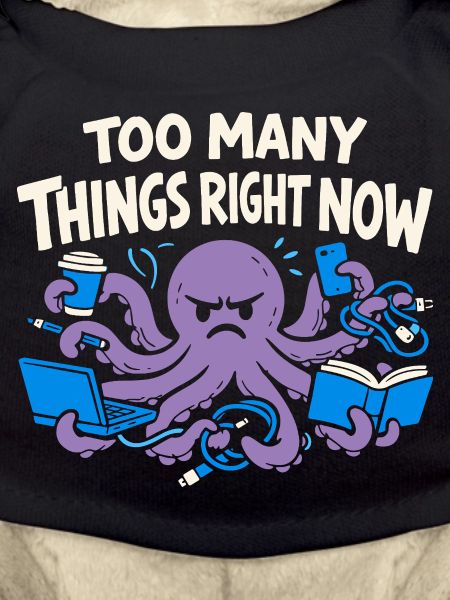 Lustiger Oktopus Überstimuliertes
