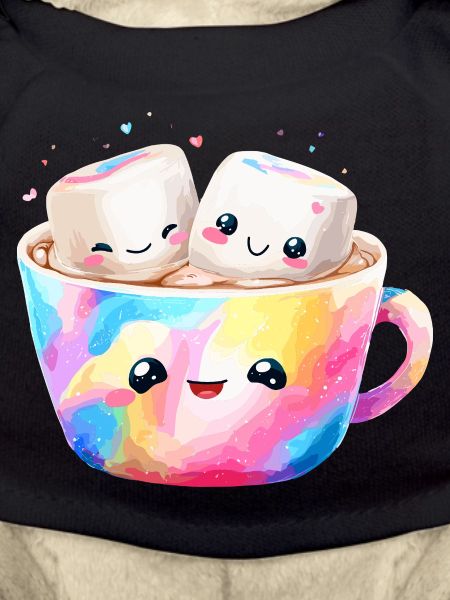 Kunterbunte Marshmallow Kaffeetasse