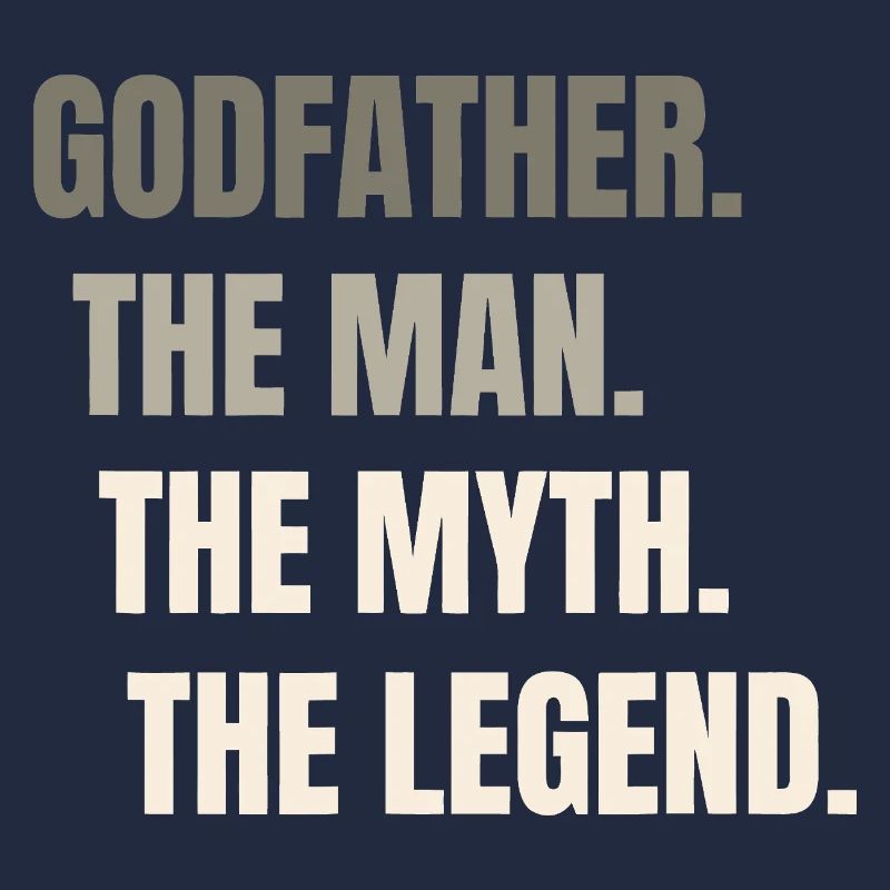 The Man Myth Legend — Bold Typography