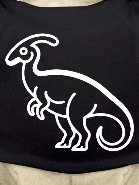 Dino-Liniengrafik mit Crest