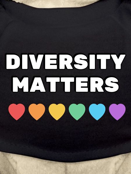 Diversity Matters Rainbow Hearts