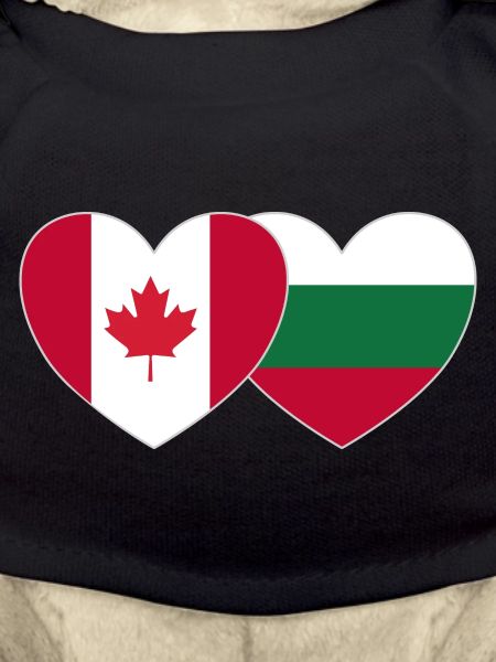 Canada Bulgaria Flag Heart