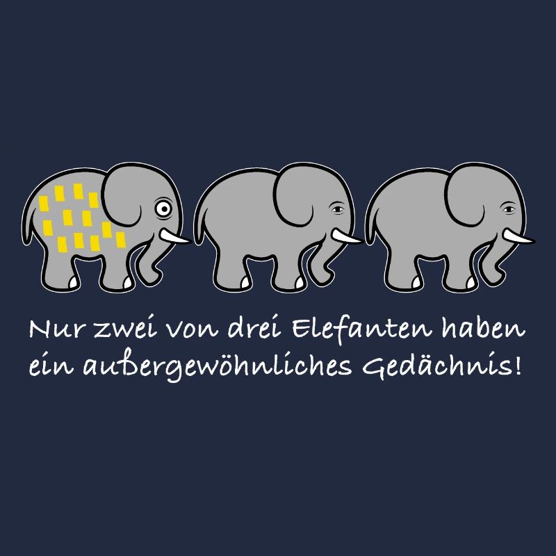 Elefant Gedächnis Spruch lustig