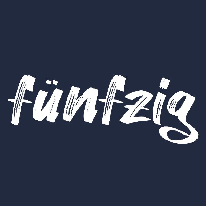 fünfzig Schriftzug