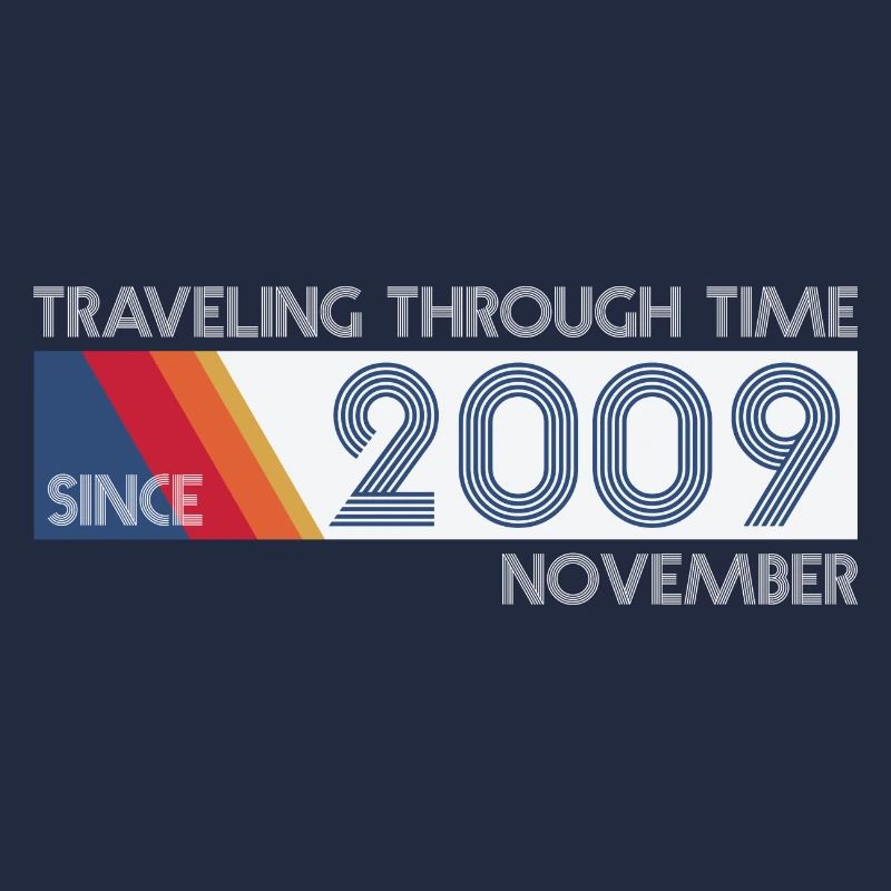 Funny Zeitreise Geburtstags Design November 2009