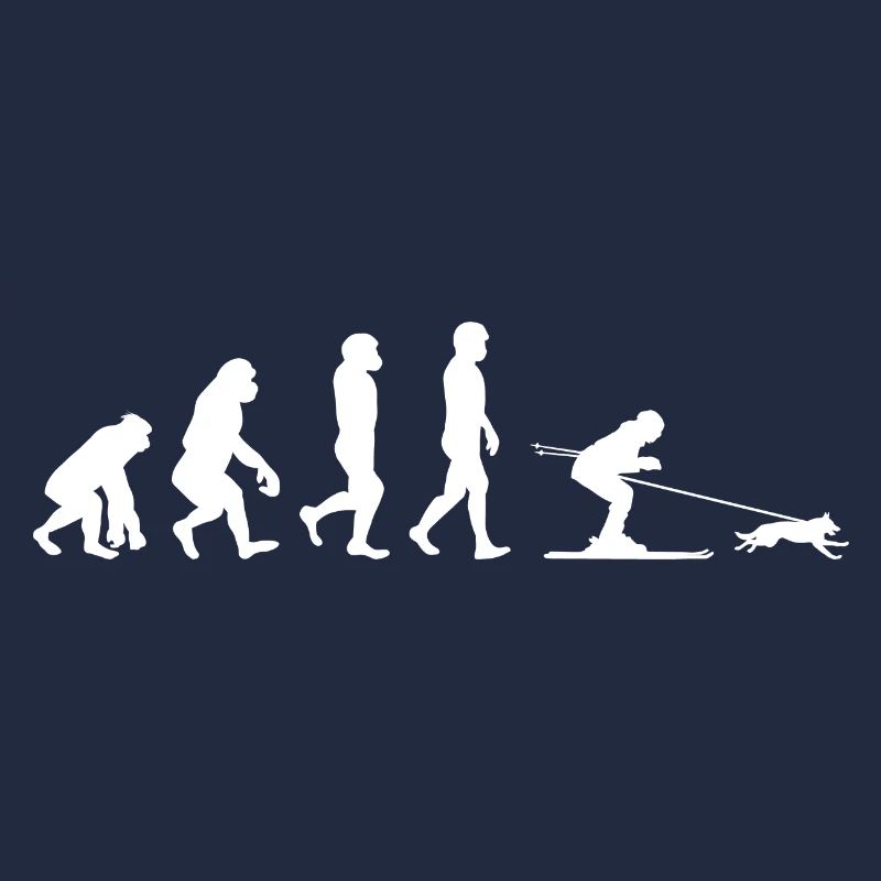 Chien Skijoring Ski Sport d’hiver Evolution