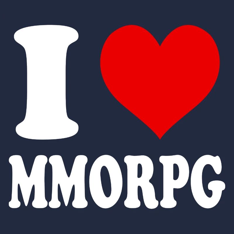 Ich liebe MMORPG Herz Lustig Witzig