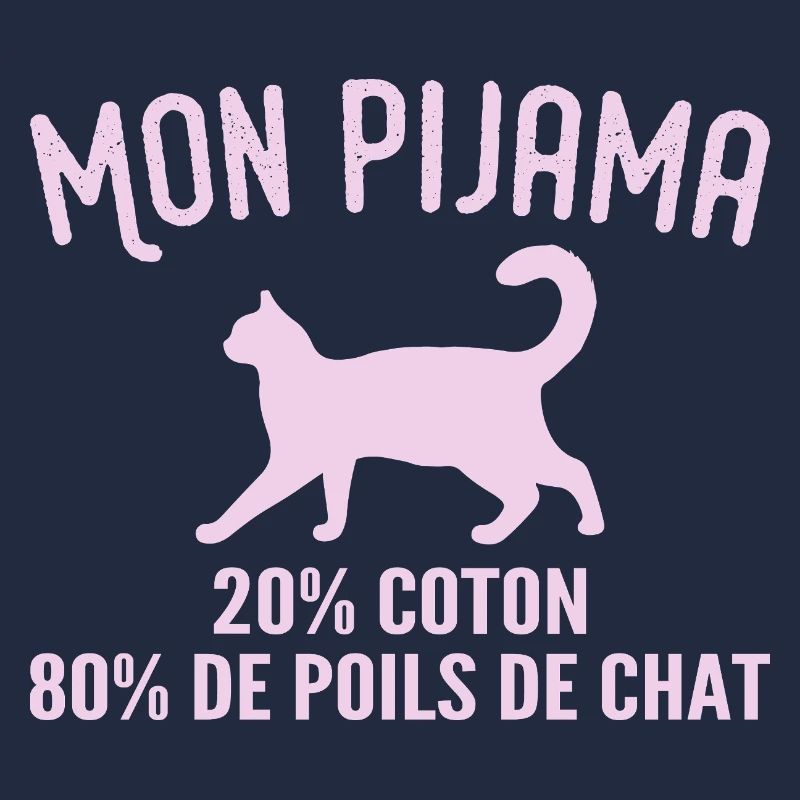 Humorvoller Katzenhaar-Pyjama