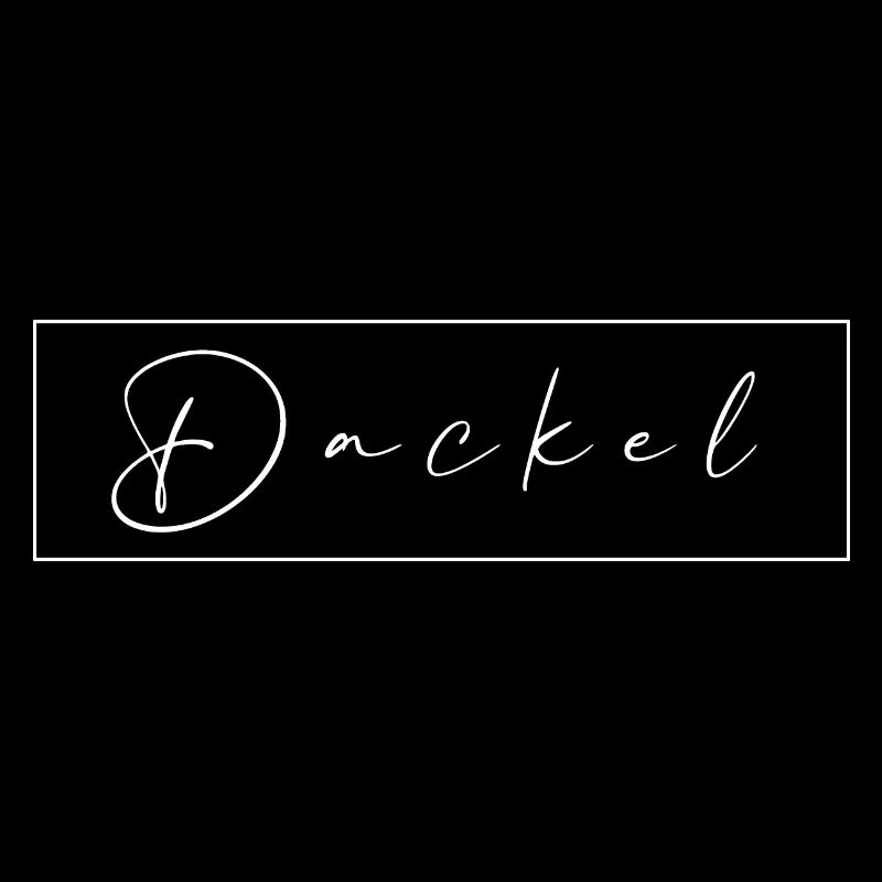Dackel Minimalistisch