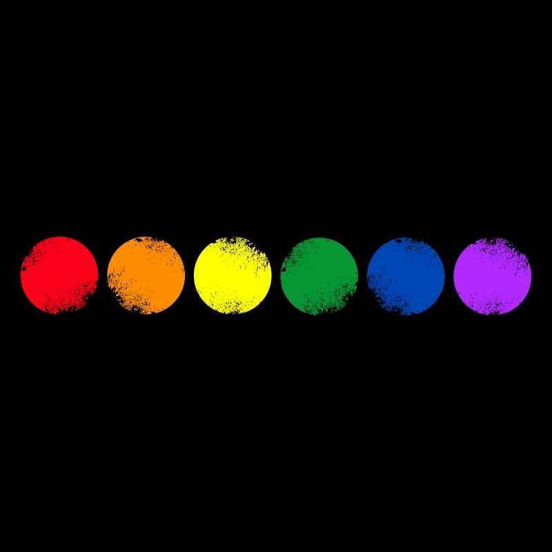 Colored circles in vintage design