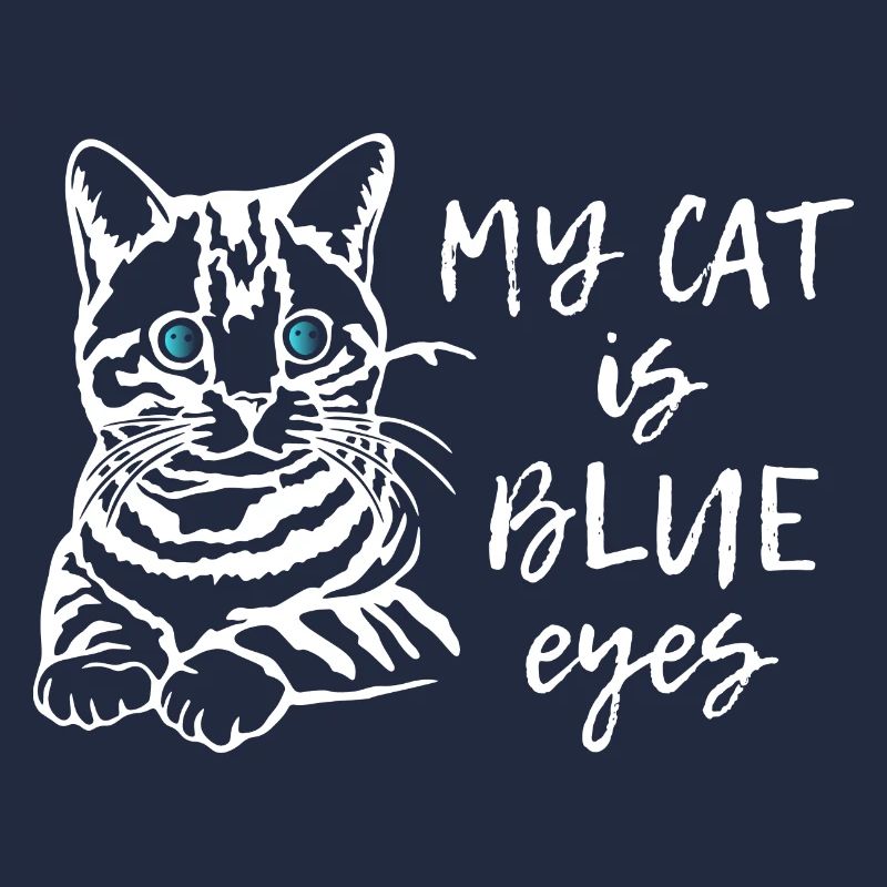 Mon chat a les yeux bleus