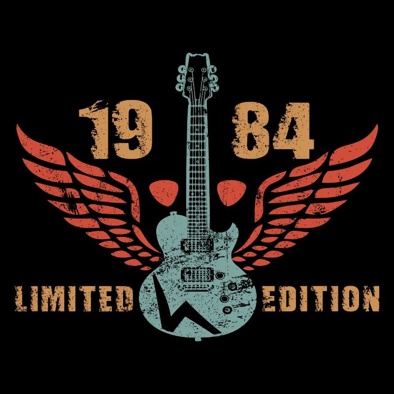 Guitar Guitar Lovers 1984 Birthday