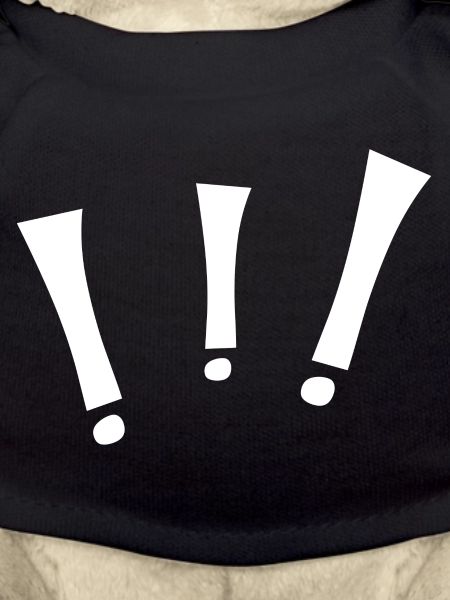 Three exclamation points