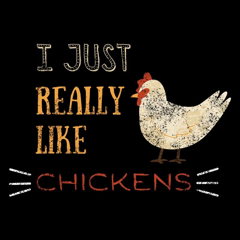 Ich mag einfach Hühner Grunge Huhn