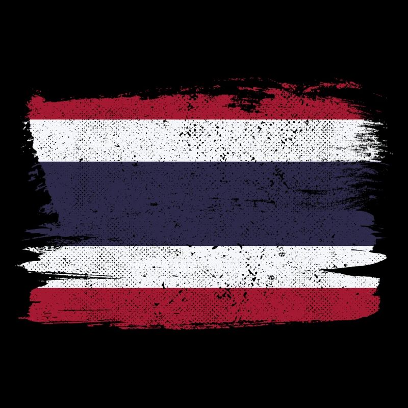 Drapeau de la Thaïlande Drapeau de la paix Vintage