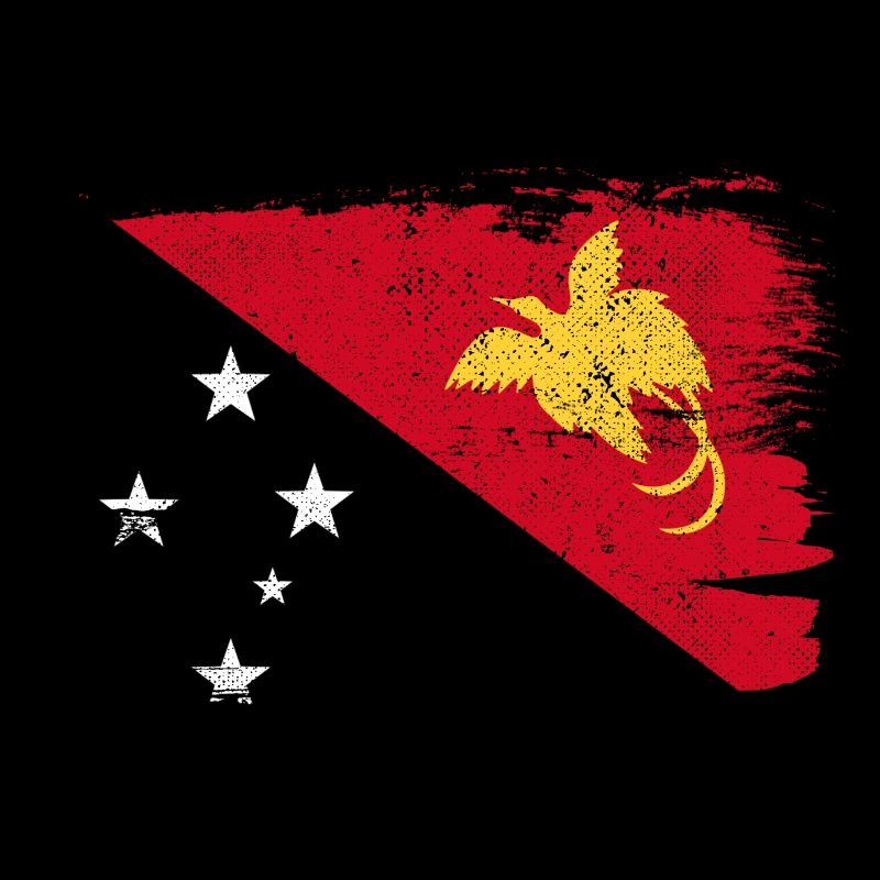 Papua New Guinea Flag Flag Peace Vintage