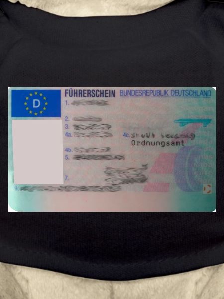 Driver's license front