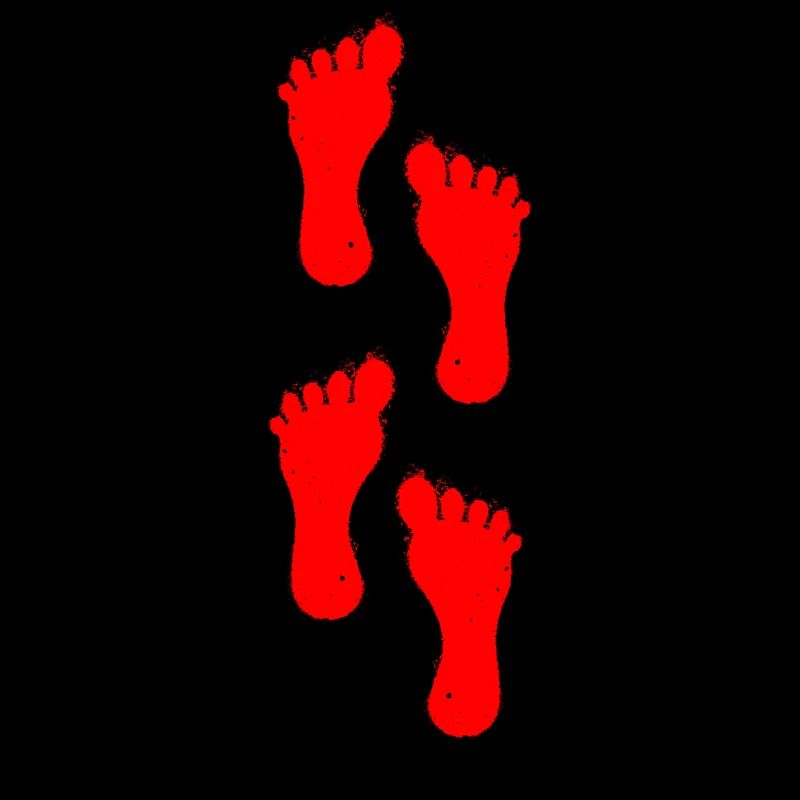 red right foot walk