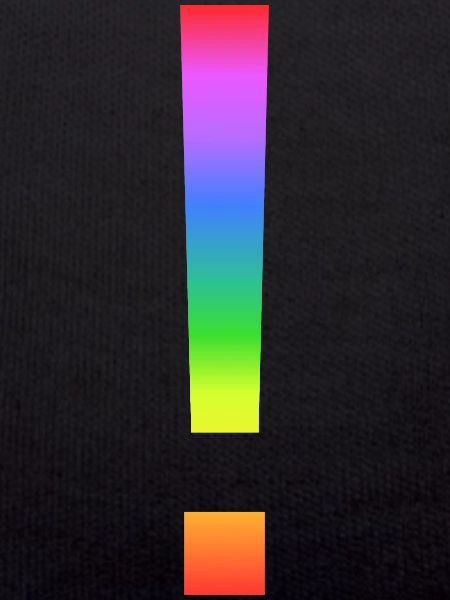 Rainbow exclamation mark