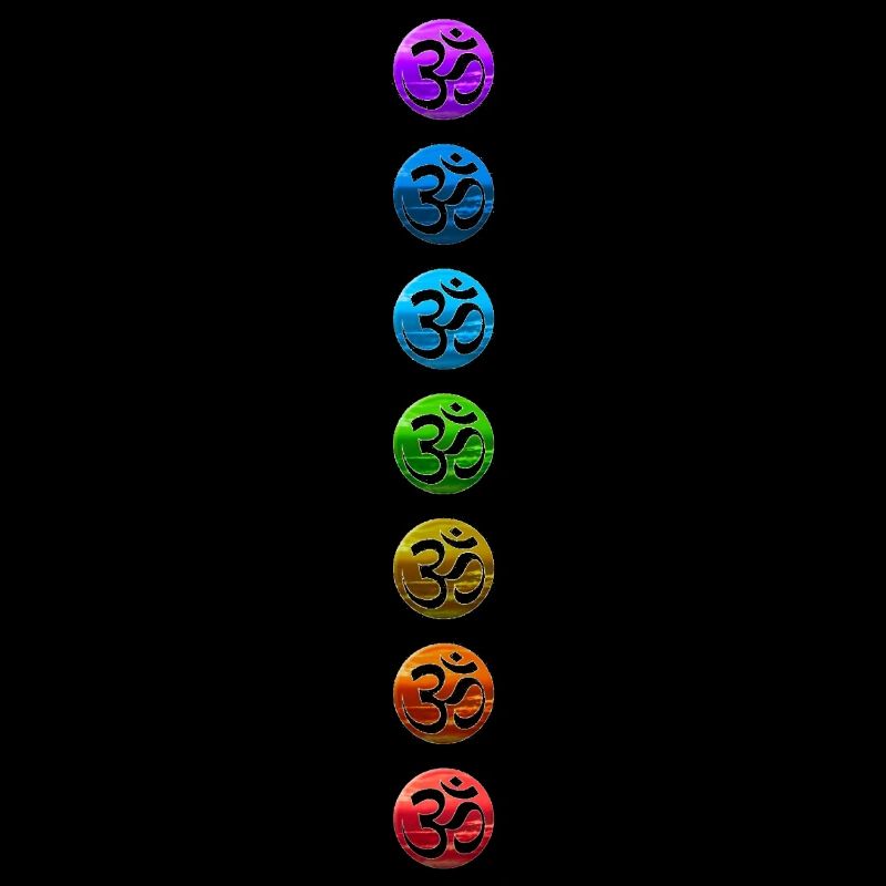 Chakra 1-7 Chakras Chakras Ohm Ohm Couleurs colorées