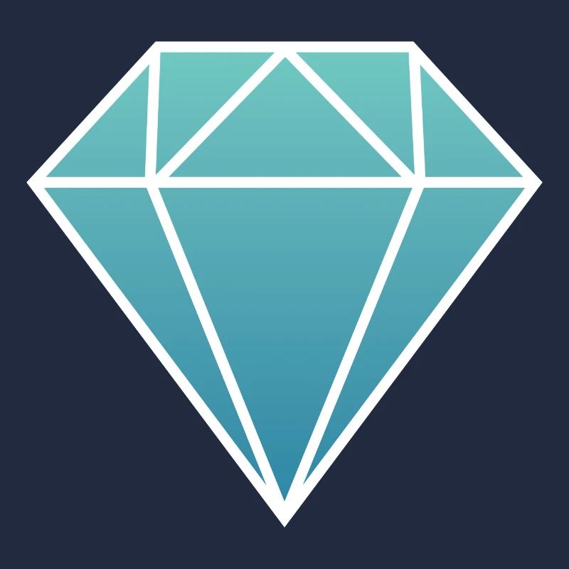 diamond diamond simple logo blue turquoise gemstone