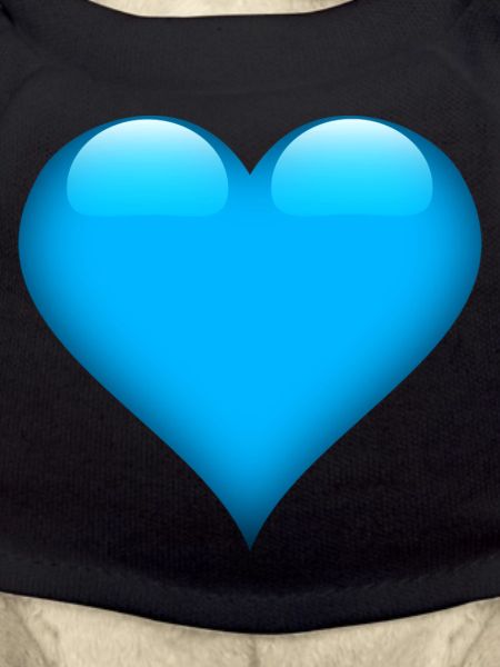 Blue Gloss Heart Design