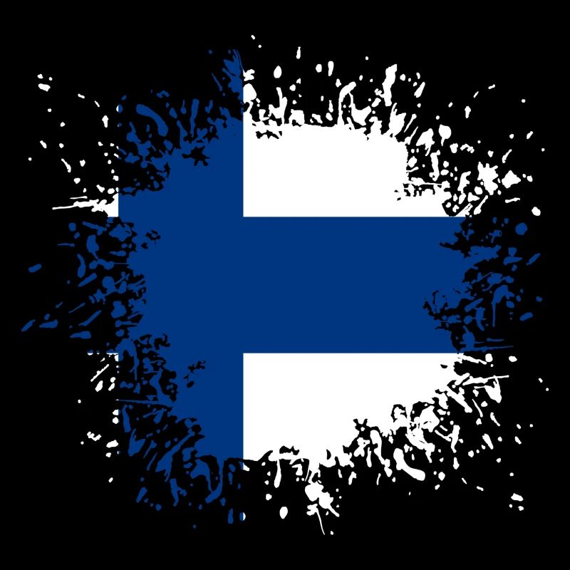 Finlande drapeau bannière pays Suomi pays de l'UE
