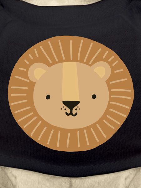 Lion head child motif