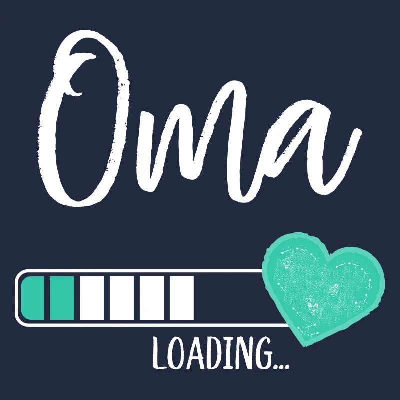 Oma Loading Herz Enkel Junge Werdende Großmutter
