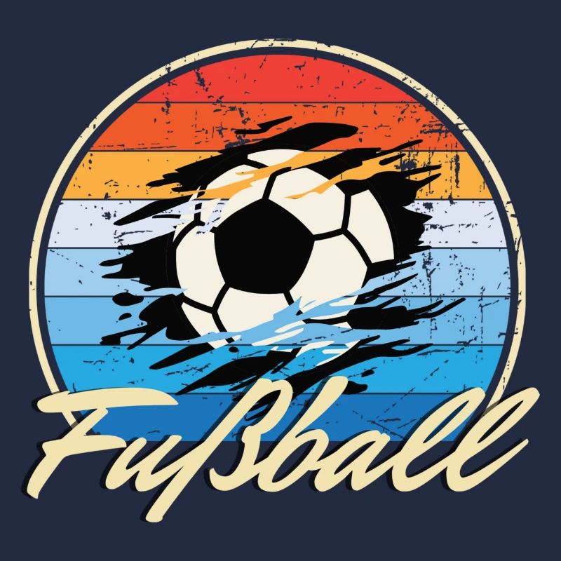 Fußball Vintage Retro Style Geburtstags Geschenk