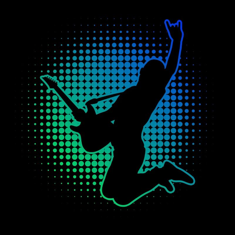 Guitariste électrique féminine
