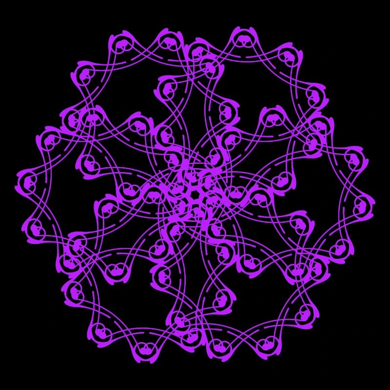 Random patterns circled