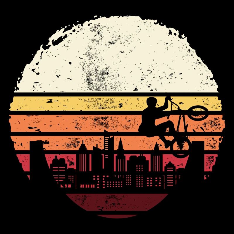 Sunset City BMX Silhouette