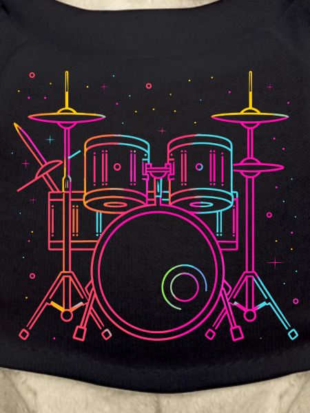Drums Sketch Retro