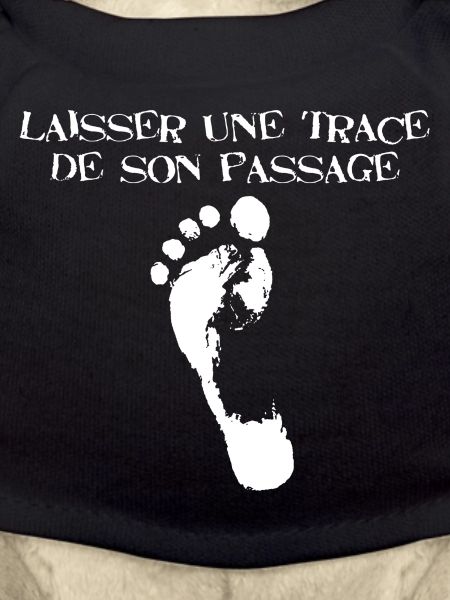 Une trace de son passage