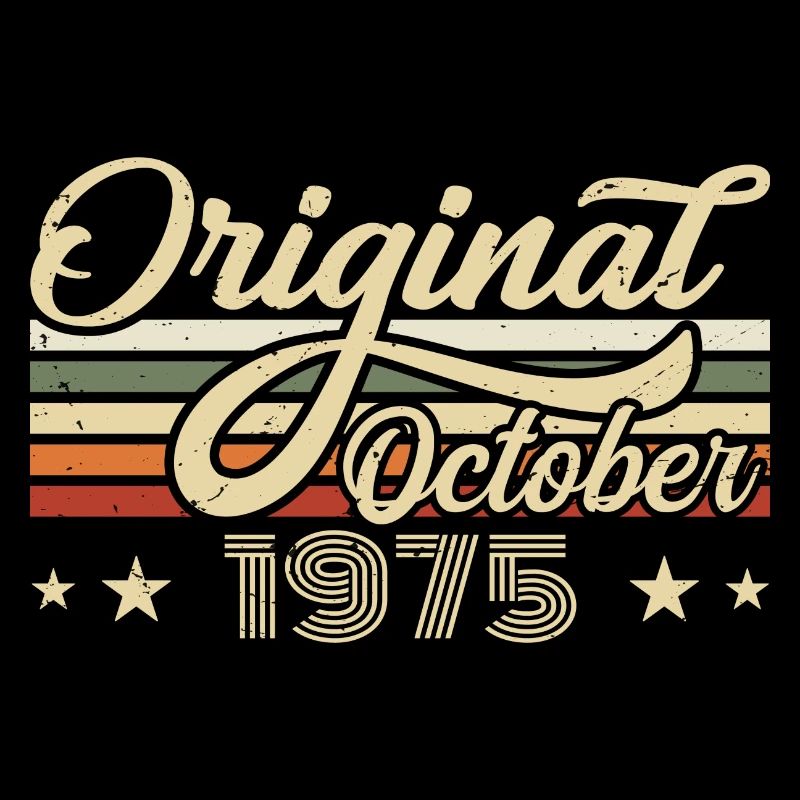Octobre 1975 Anniversaire en Octobre - Octobre 1975