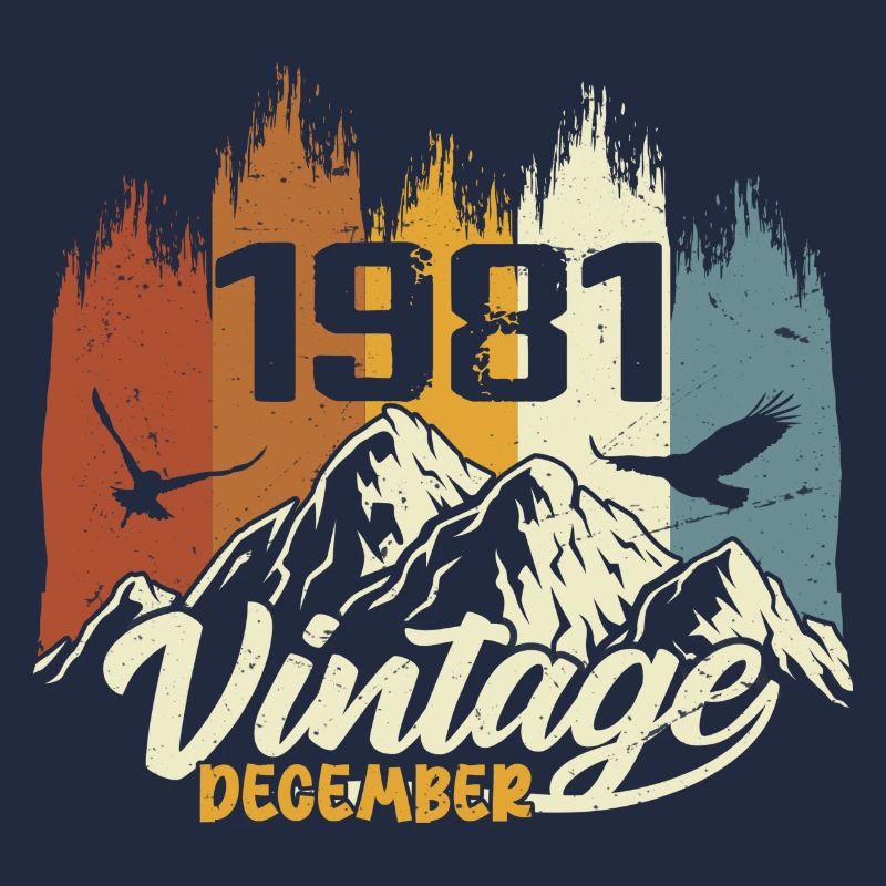 Geburtstagsgeschenk geboren im Dezember 1981