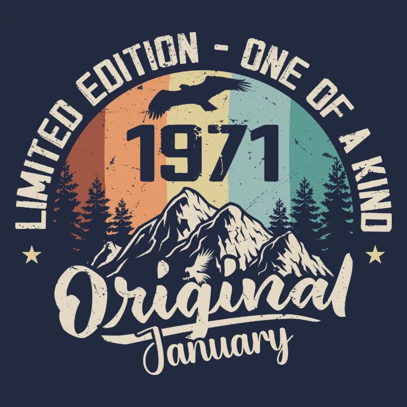 Januar 1971 Originales Geburtstagsgeschenk zum 54. Geburtstag