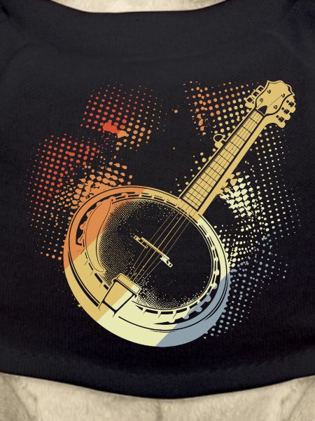 Banjo Drawing Retro