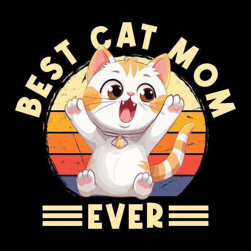 Chat Meilleur chat maman jamais Chat Maman Drôle Dicton