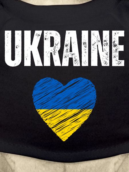J’aime l’Ukraine, drapeau ukrainien