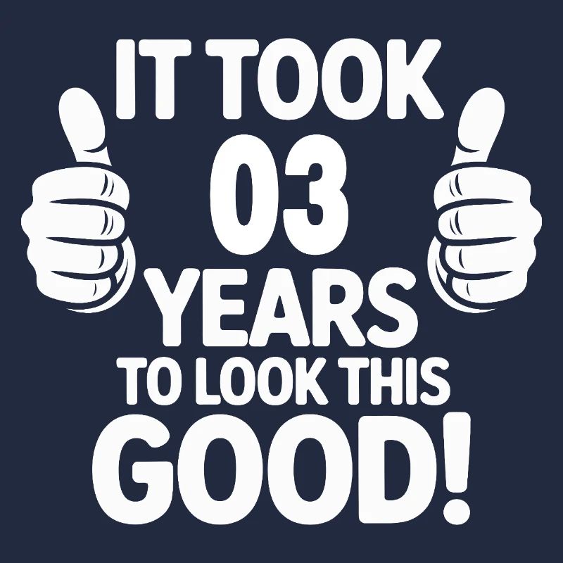 Conception de t-shirt de célébration du 3e anniversaire