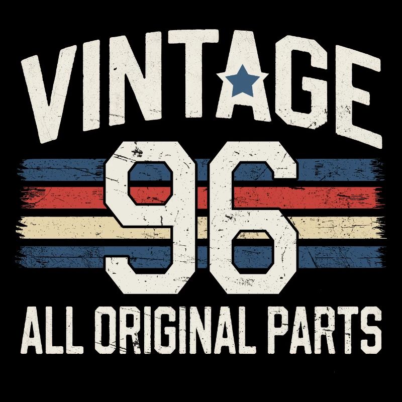Vintage 1996 Retro Retrolook Geburtstag